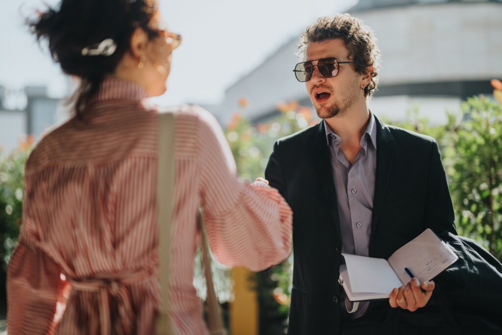 face-to-face direct outreach between customer and salesperson